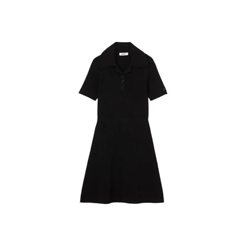Sandro Rib-knit Flared Minidress-0