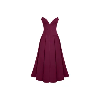 HOUSE OF CB LADY Sleeveless Dress Women's Wine Red/Burgundy