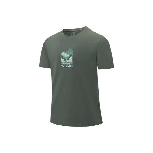 XTEP T Shirt Men's Graphite Green