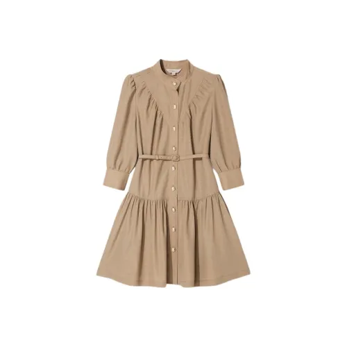 Goodland Long Sleeved Dresses Women's Khaki