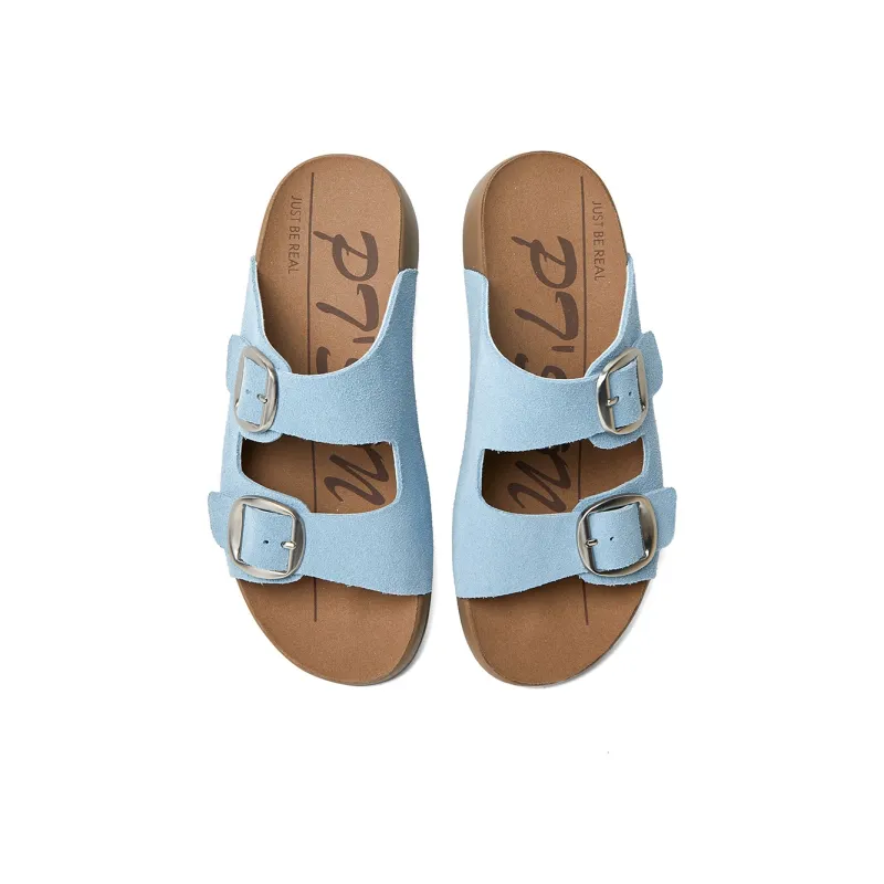 PT'SON Rubber Sole Abrasion Resistant Slide Slippers Women's-14