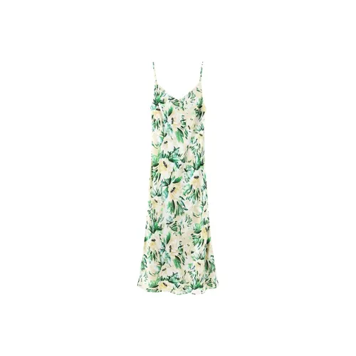 NINE WEST Slip Dresses Women's Green Floral