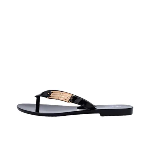 MELISSA Abrasion Resistant Flip Flops Women's Black
