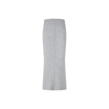 CALVIN KLEIN Knit Long Skirt Women's Pearl Gray
