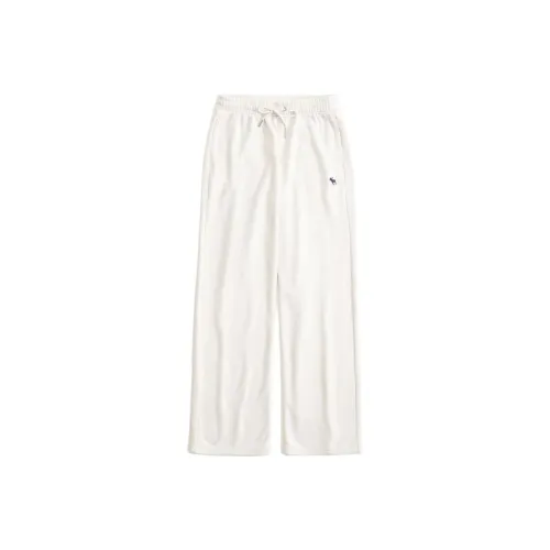 Abercrombie＆Fitch Knitted Sports Pants Women's Ecru
