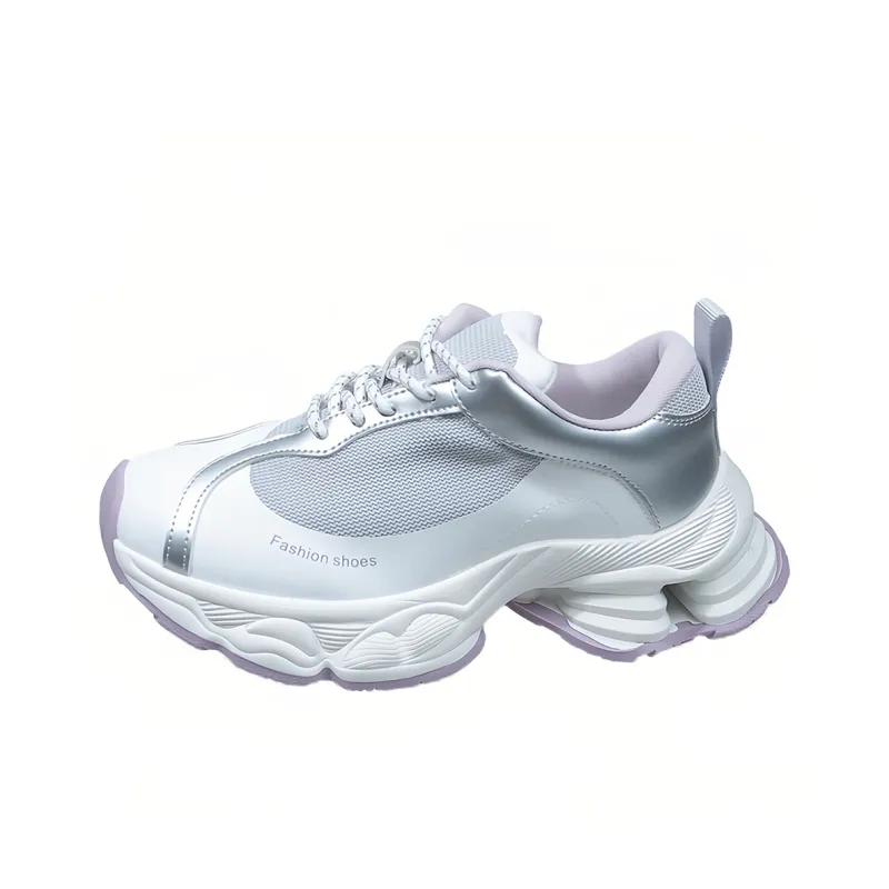 Daying Breathable Height Increase Low Top Chunky Sneakers Women's-9