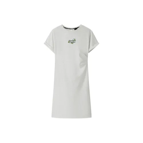 Skechers Short Sleeved Dresses Women's Light Heather Gray