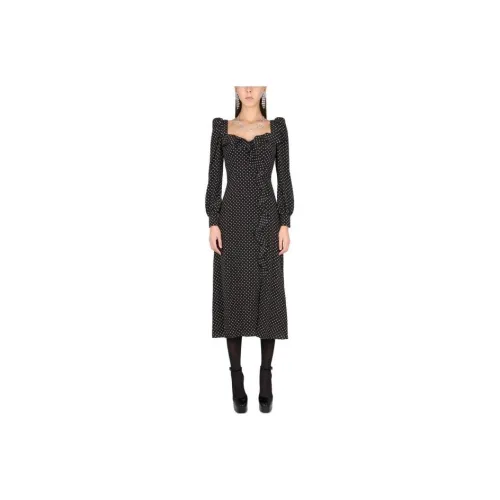 Alessandra Rich Polka-dot Midi Dress