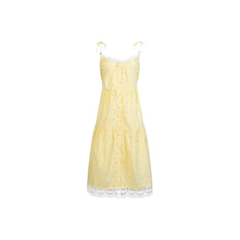NTOT Slip Dresses Women's Yellow