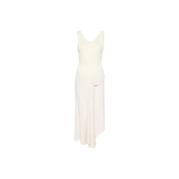 Victoria Beckham Sleeveless Asymmetric Midi Dress