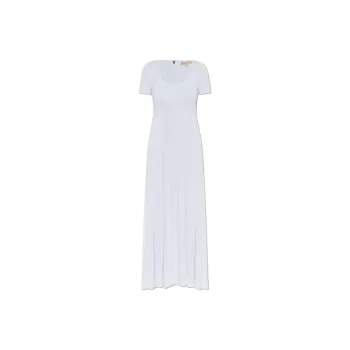 MICHAEL KORS MMK Short Sleeved Dress Women's White