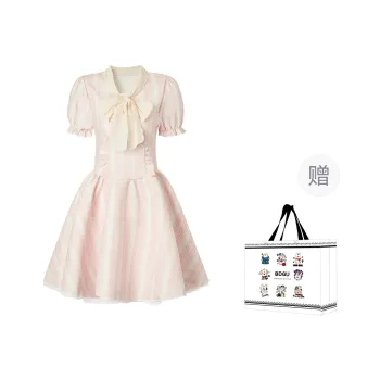 BDGU Short Sleeved Dress Women's Peach
