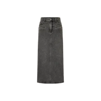 MOCO Denim Long Skirt Women's Black