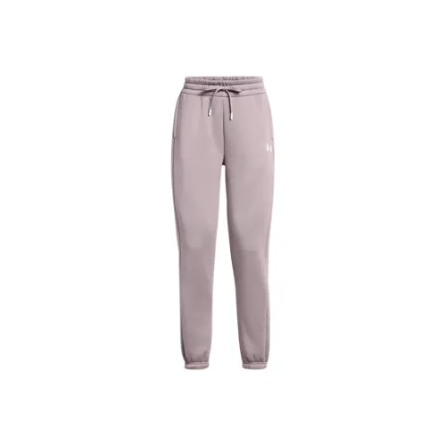 Under Armour Armour Fleece Knitted Sports Pants Women's Gray