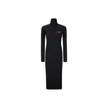 MM6 Maison Margiela High Neck Maxi Jersey Dress