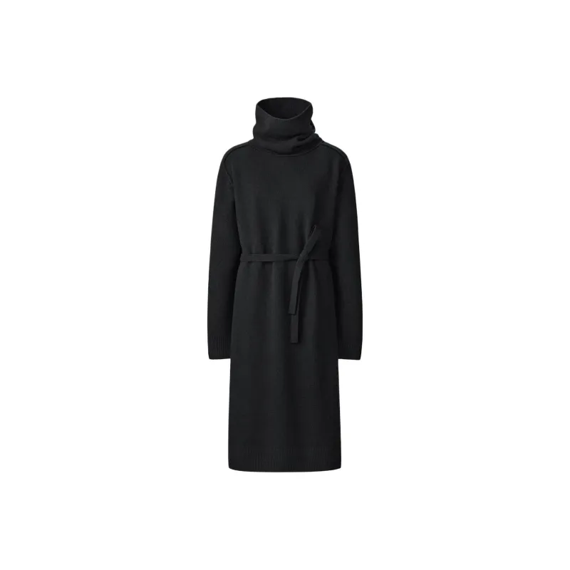 UNIQLO Long-Sleeved Dresses Women's Black-0