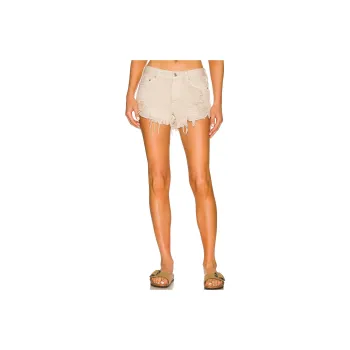 FREE PEOPLE Casual Shorts Women's Cream