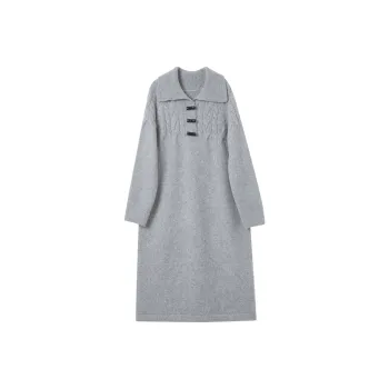 3COLOUR Long Sleeved Dress Women's Heather Gray