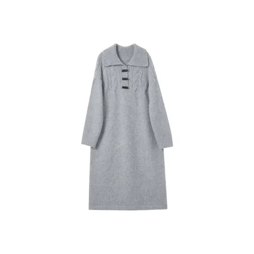3COLOUR Long Sleeved Dress Women's Heather Gray
