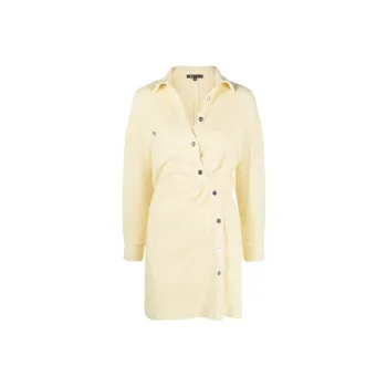 Maje Long Sleeved Dresses Women's Yellow