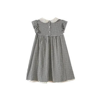 Local Gal Sleeveless Dress Women's Black White Plaid