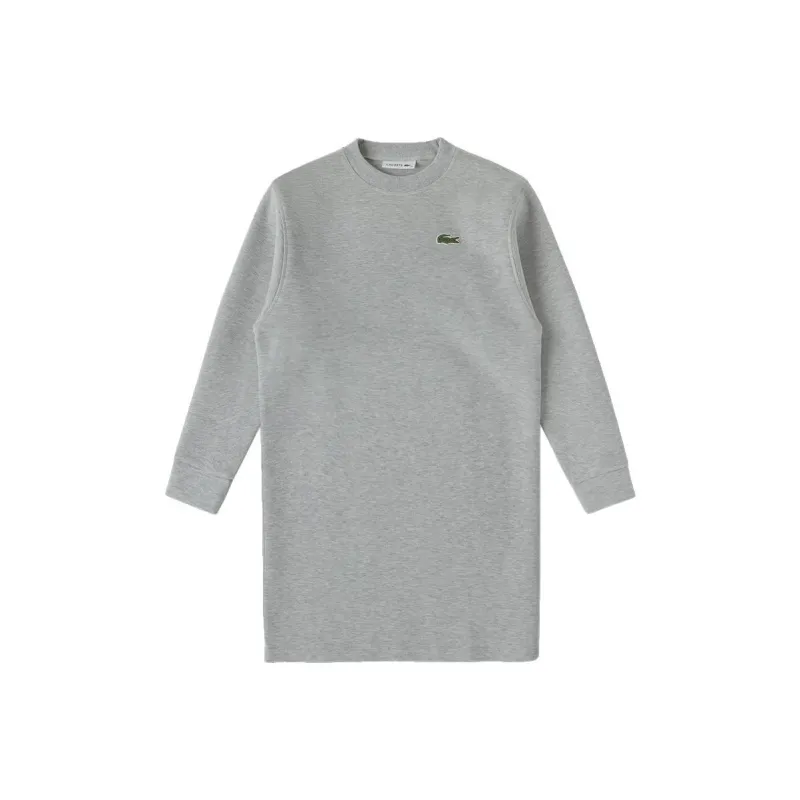 LACOSTE Long-Sleeved Dresses Women's Light Gray-0