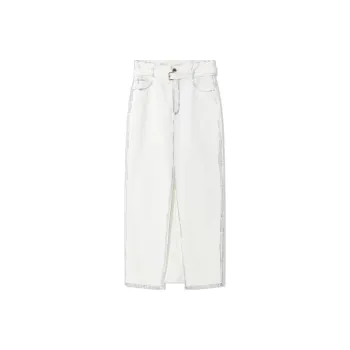 COVERINS Denim Long Skirt Women's White