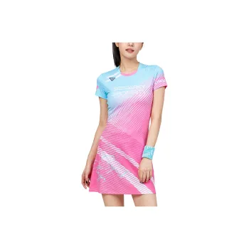 CORALIAN Short Sleeved Dress Women's Pink/Mint Green