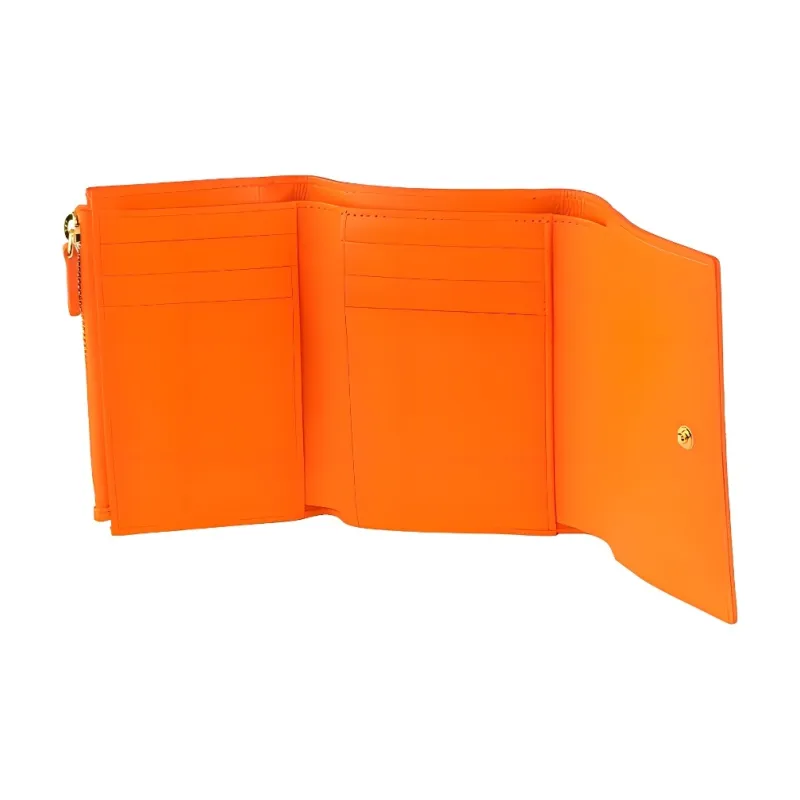 MCM Leather Wallet Women's Cognac & Orange-3