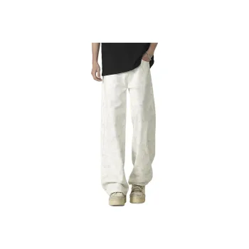 FASTFISH Casual Pants Unisex White