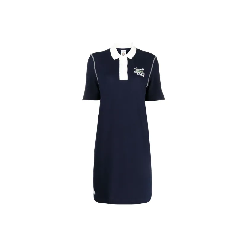 LACOSTE Short-Sleeved Dresses Women's Navy-0