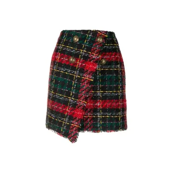 BALMAIN Casual Short Skirts Women's Red