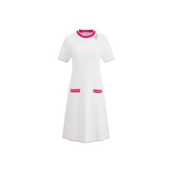 RARE Short Sleeved Dresses Women's White