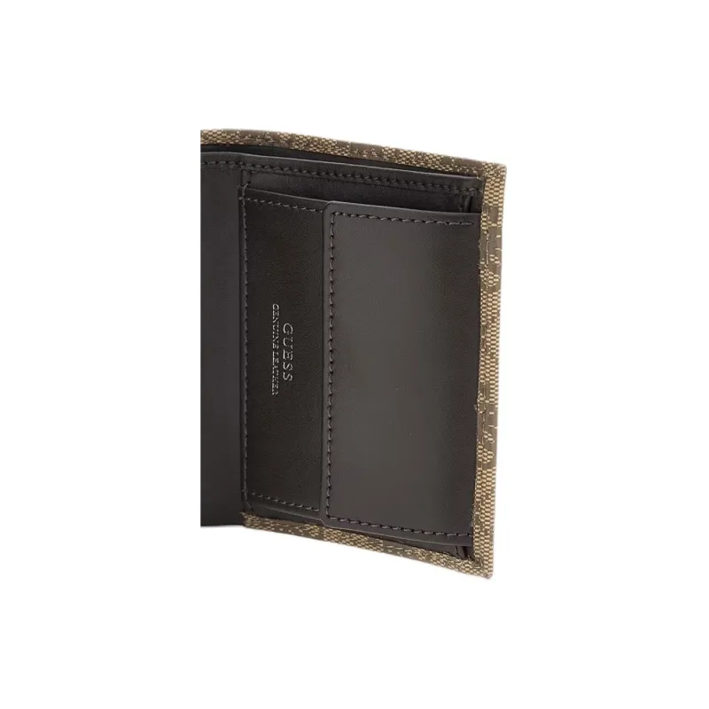 GUESS Leather Wallet Mini Men's Light Umber-3