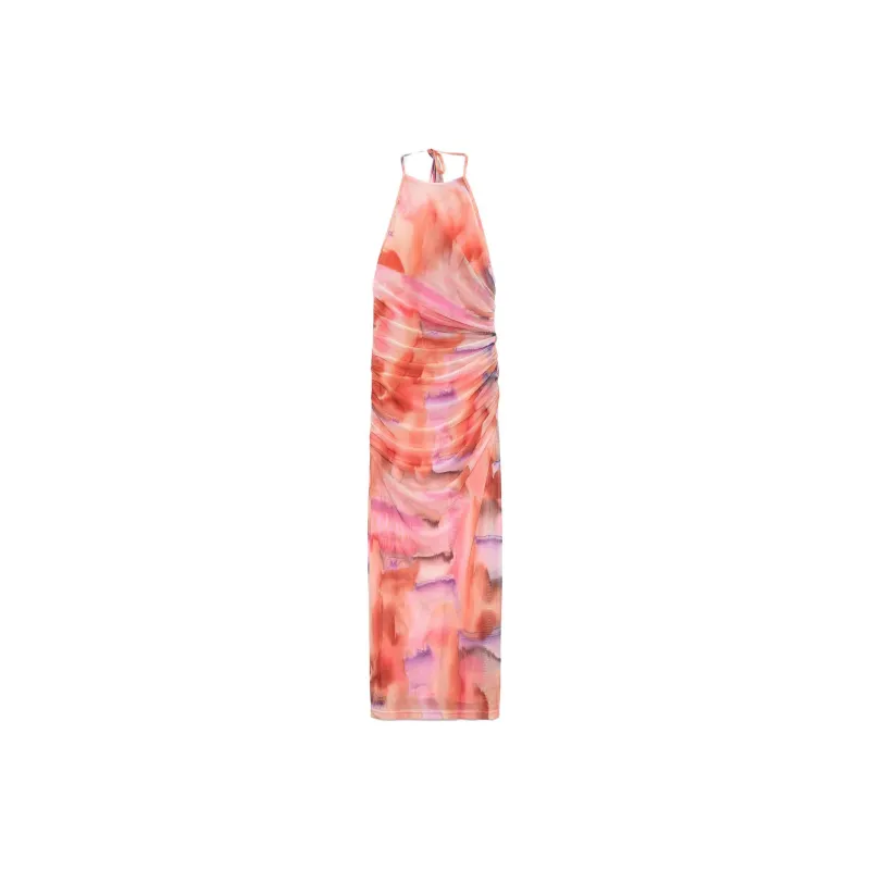ZARA Sleeveless Dress Women's Pink-0