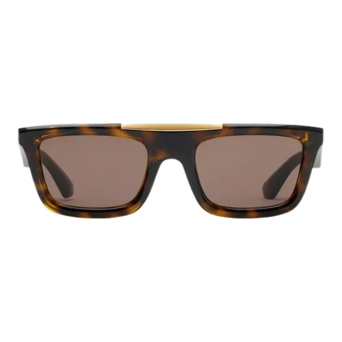 Burberry Nylon Irregular Shape Sunglasses Women's Brown