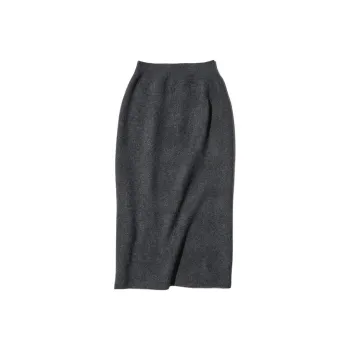 UNIQLO Knit Long Skirts Women's Dark Gray