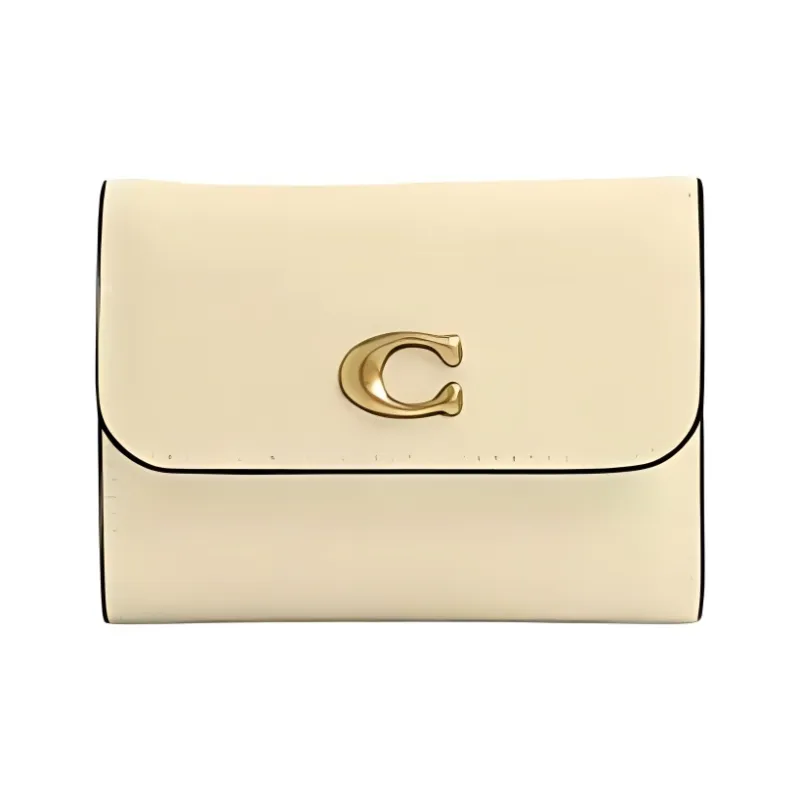COACH Essential Cow Leather Card Holder Women's Brass-0