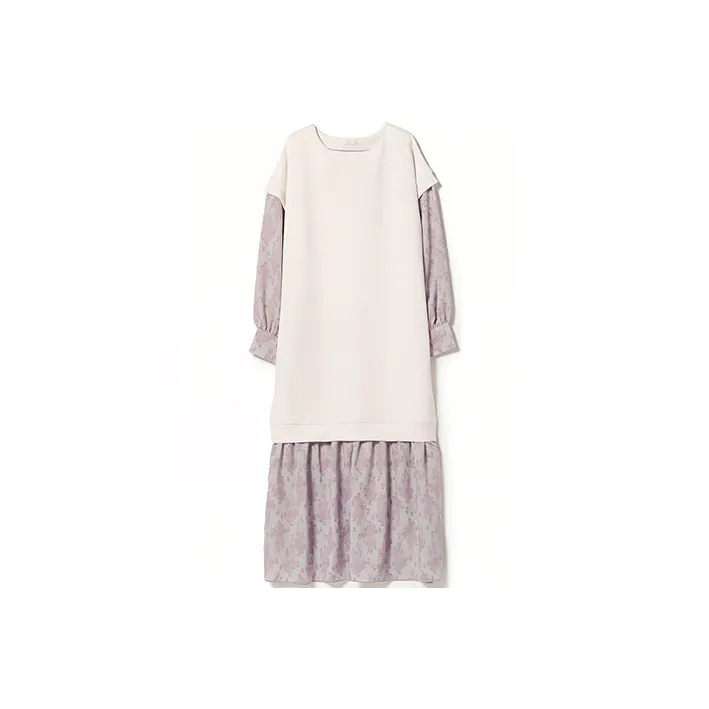 Beams Long Sleeved Dresses Women's White-0