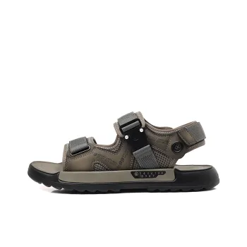 QIUTEXIONG Beach Sandals Men Black/Khaki