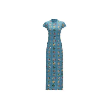 SKYA Short Sleeved Dress Women's Navy Blue