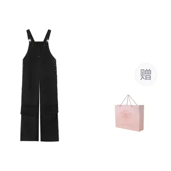 ZAZN Overalls Women's Black Shopping Bag Included