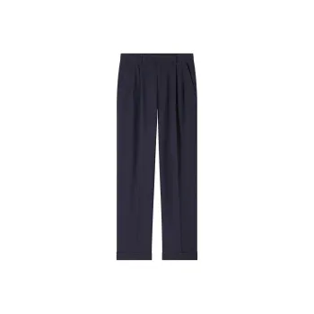 A.P.C Marissa Navy Viscose Blend Trousers