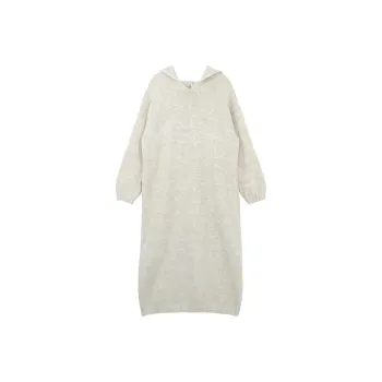 Serio Ludere Long Sleeved Dresses Women's Beige Apricot
