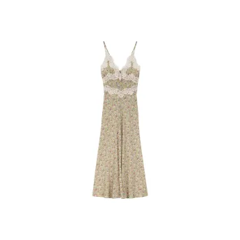 DOEN VENUS DRESS Slip Dresses Women's Chrysanthemum Pattern