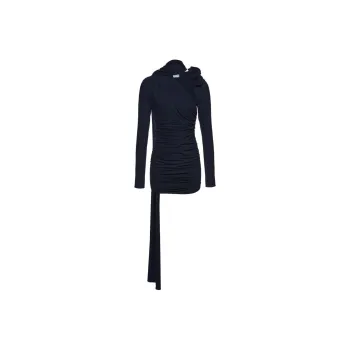 Magda Butrym Floral appliqué Draped Mini Dress