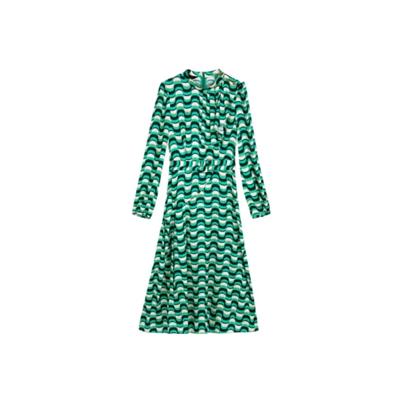 Yiner Long Sleeved Dresses Women's Mint Green-0