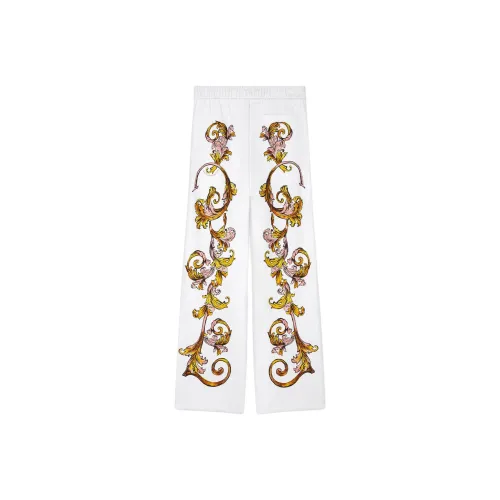 VERSACE Knitted Sports Pants Women's White