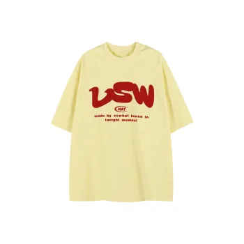 VS WHAT Drop Shoulder Sleeve T Shirt Unisex