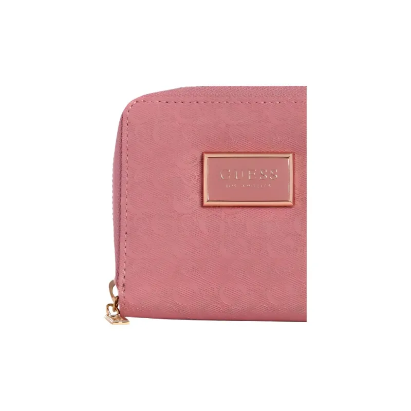 GUESS Artificial Leather Wallet Small Size Women's Pink-3